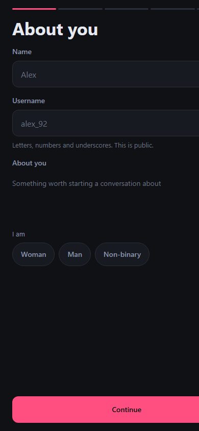 AALE onboarding screen