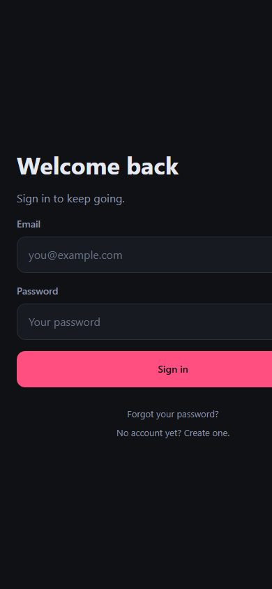 AALE sign in screen